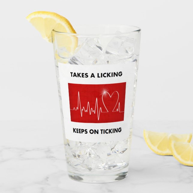 Nimmt ein Lecken - behält auf dem Ticken Glas (Vorderseite Ice)