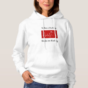 Nimmt ein Lecken - behält auf dem Ticken Hoodie