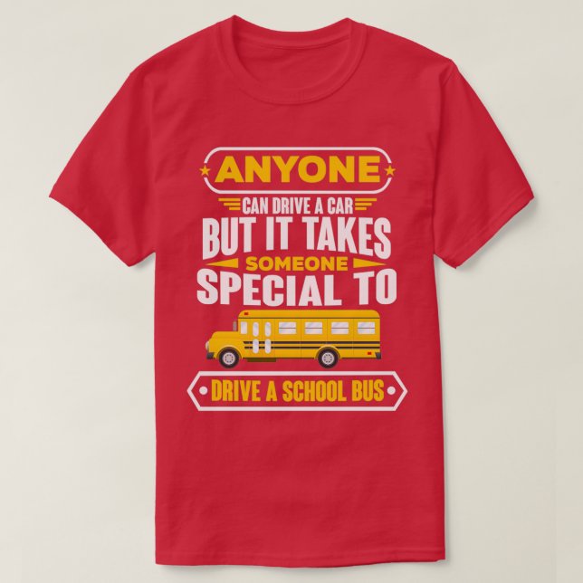 Nimmt jemanden speziellen Funny School Bus Fahrer  T-Shirt (Design vorne)