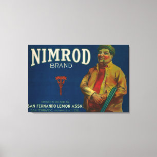 Nimrod Lemon LabelSan Fernando, CA Leinwanddruck
