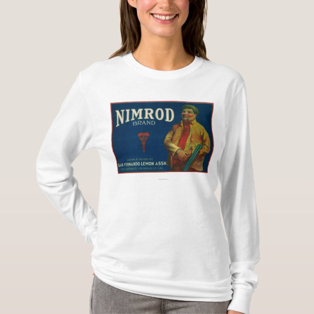 Nimrod-Zitrone LabelSan Fernando, CA T-Shirt (Vorderseite)
