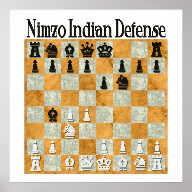 Nimzo-Indische Verteidigung Poster (Vorne)