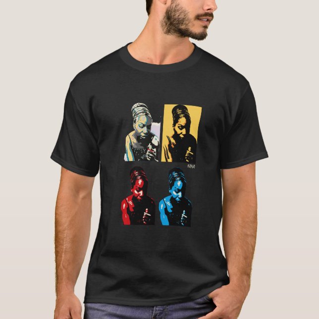 nina jazz blues fan art T-Shirt (Vorderseite)