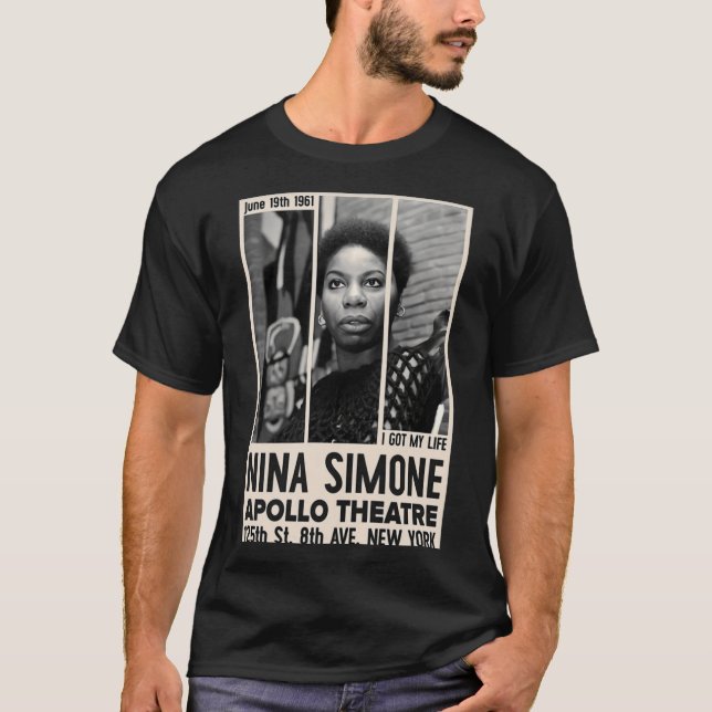 Nina-Jazz-Konzerposter-Mädchen T-Shirt (Vorderseite)