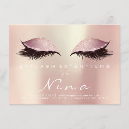 Nina Lashes Aftercare Instruction Pink