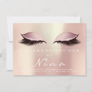 Nina Lashes Aftercare Instruction Pink