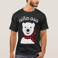 Niña oso polar de Navidad decoracion cuadros rojos