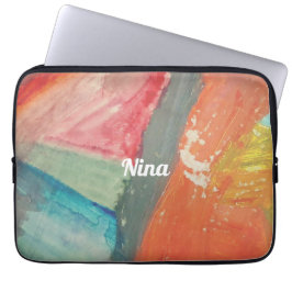 Nina Personalisierte Sonnenuntergangs-Abstrakte Ku Laptopschutzhülle