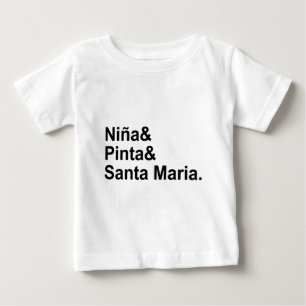 Nina Pinta Santa Maria   Schiff von Christoph Kolu Baby T-shirt