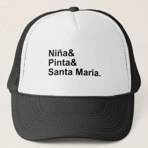 Nina Pinta Santa Maria Schiff von Christoph Kolu Truckerkappe