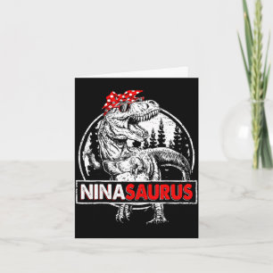 Ninasaurus t rex Dinosaurier nina saurus Muttertag Karte