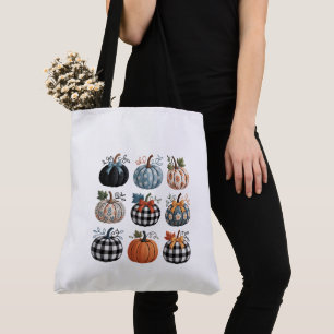 Nine Decorative Pumpkins Stickerei