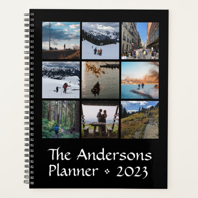 Nine Foto Custom Family Planer Notebook (Vorderseite)