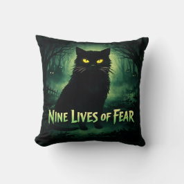 Nine Lives of Fear – Schwarze Katze  Kissen