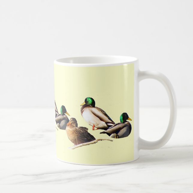 Nine Mallard Ducks Tasse (Rechts)