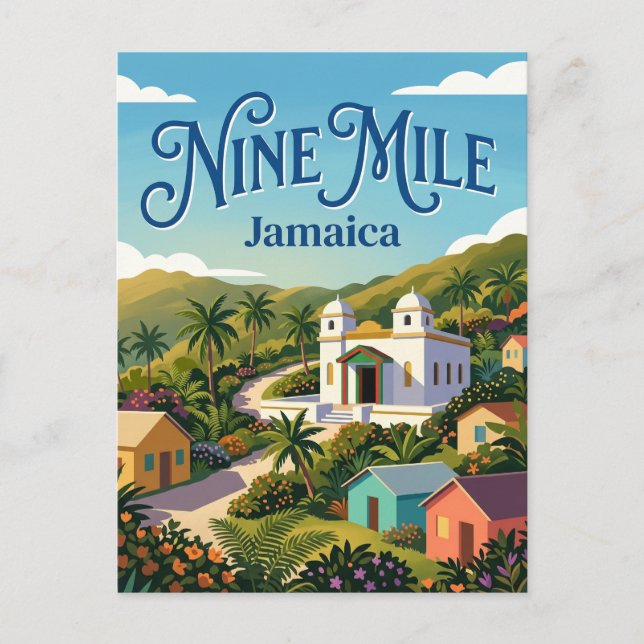 Nine Mile Jamaika Postkarte (Vorderseite)