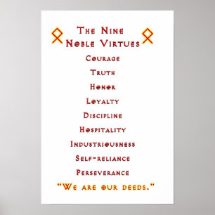 Nine Noble Virtues Poster