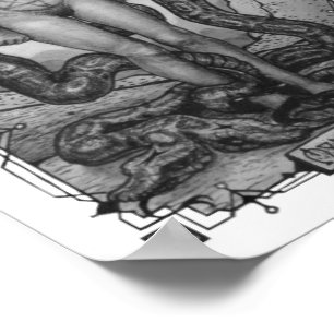 Nine of Pentacles (Sm) by R. Mahoney Poster