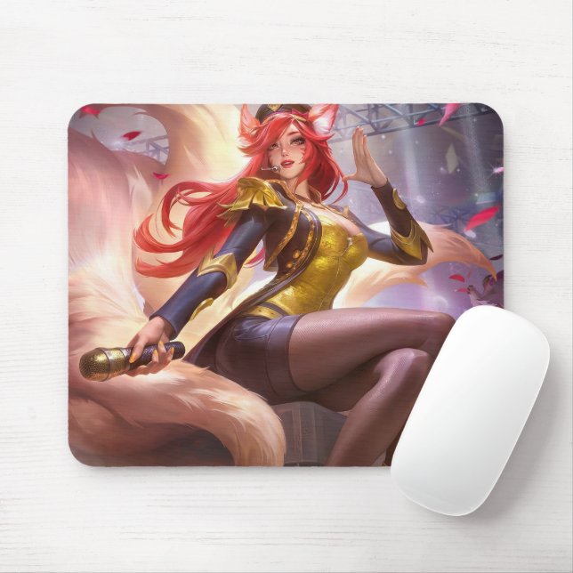 Nine Schwanz Fox Mousepad | Benutzerdefinierbares  (Mit Mouse)