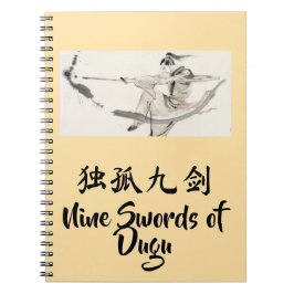 Nine Swords of Dugu Notebook Notizblock