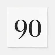 Ninetieth Birthday Cocktail Serviette