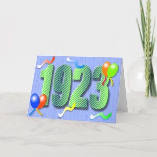 Ninetieth Karte des Geburtstags-1923