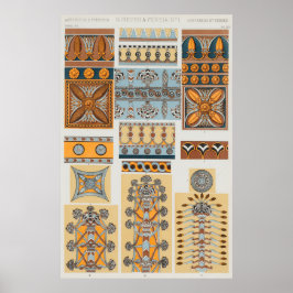 Nineveh und Persien Vintage-Ornamente von Owen Jon Poster
