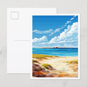 Ningaloo Marine Park Australien Reiseillustration Postkarte