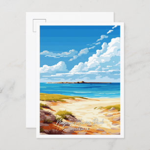 Ningaloo Marine Park Australien Reiseillustrierung Postkarte