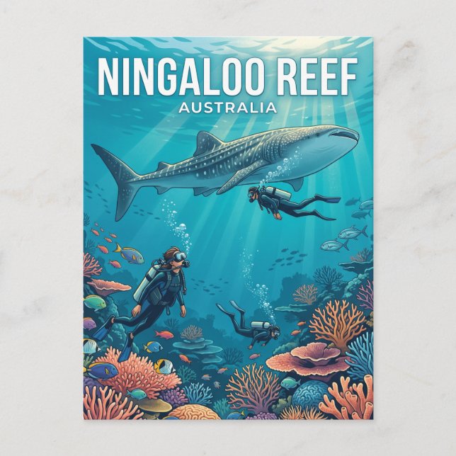 Ningaloo Reef Australien Postkarte (Vorderseite)