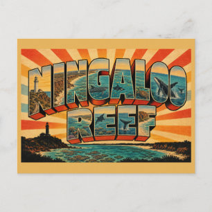 Ningaloo Reef Western Australia Coral Coast Kunst Postkarte