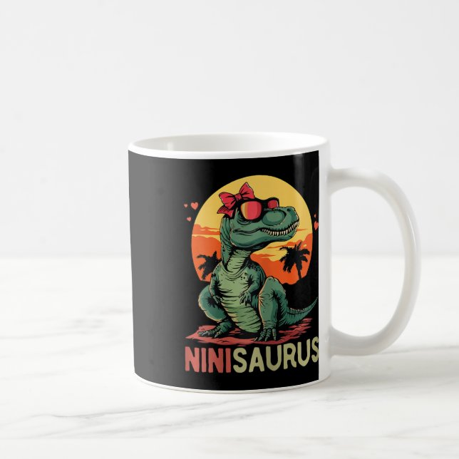 Ninisaurus Dino Dinosaurier Nini-Saurus T-Rex Mutt Kaffeetasse (Rechts)