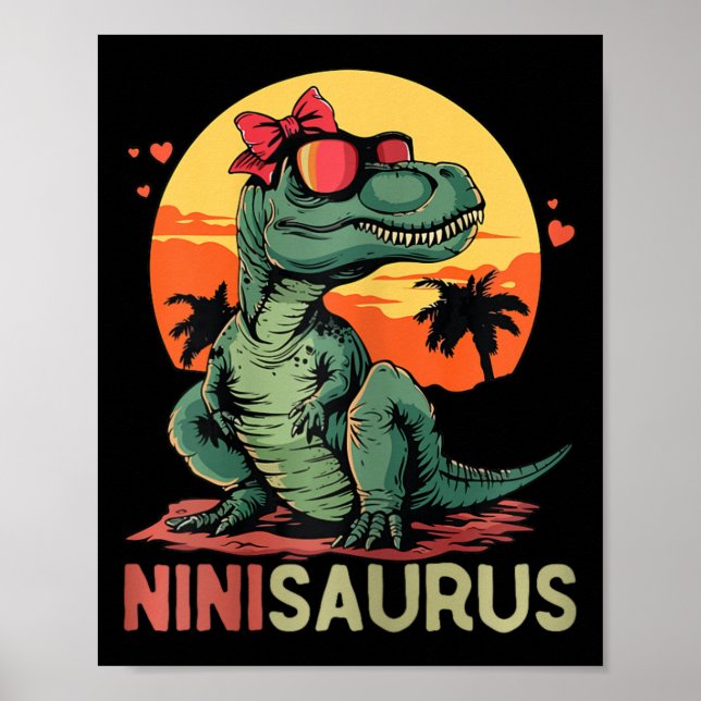 Ninisaurus Dino Dinosaurier Nini-Saurus T-Rex Mutt Poster (Vorne)