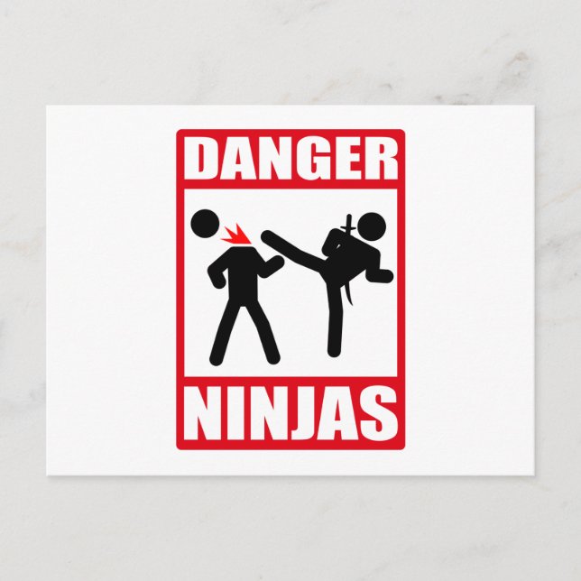 Ninja Academy Okinawa tötet Bill Postkarte (Vorderseite)
