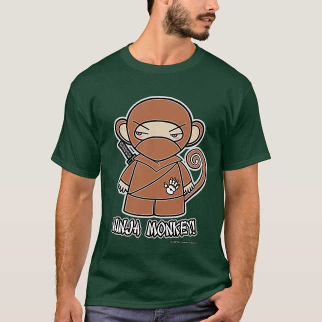 Ninja Affe! T - Shirt (Vorderseite)