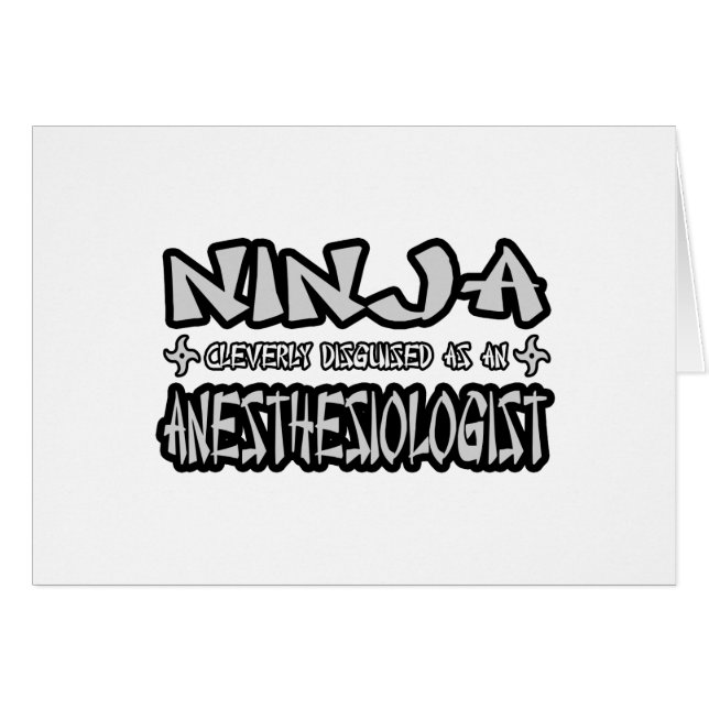 Ninja...Anästhesiologe (Vorderseite (Horizontal))