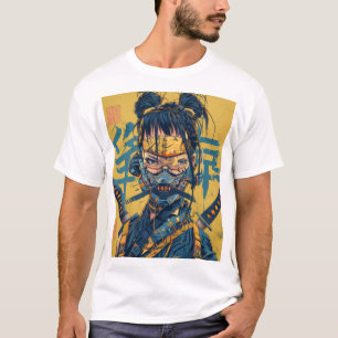 Ninja Asian Graphic Novel Illustration T - Shirt