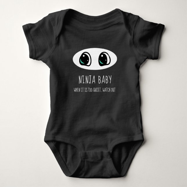 Ninja Baby - Funny Bodysuit Baby Strampler (Vorderseite)