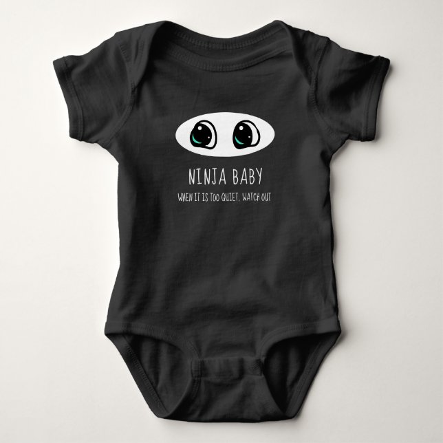 Ninja Baby - Funny Bodysuit Strampler (Vorderseite)