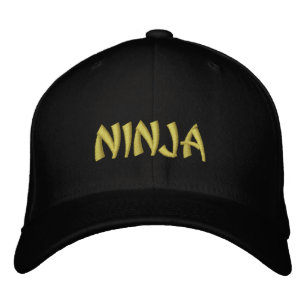 "Ninja"-Ball-Cap Bestickte Kappe