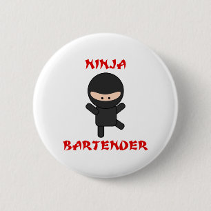 Ninja Barkeeper schlicht Button