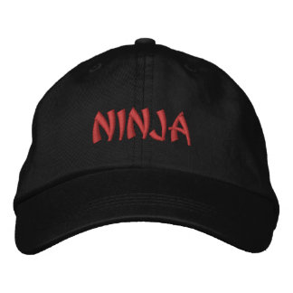 NINJA BESTICKTE BASEBALLKAPPE
