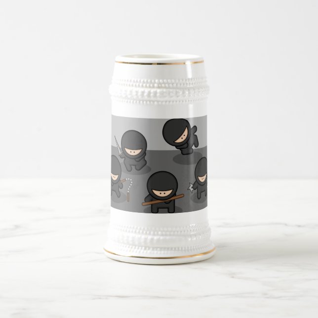 Ninja Bier Stein - KItchy Geschenk! Bierglas (Mittel)