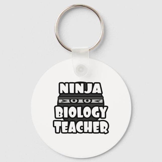 Ninja Biology Teacher Schlüsselanhänger (Vorderseite)