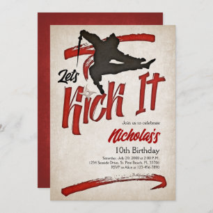 Ninja Birthday Einladung