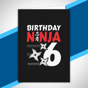 Ninja Birthday Party - Birthday Ninja 6 Karte
