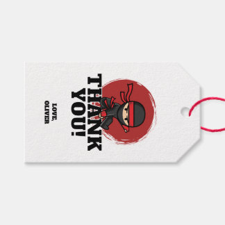 Ninja Birthday Party Geschenkanhänger