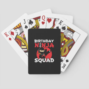 Ninja Birthday Party Theme - Birthday Ninja Squad Spielkarten
