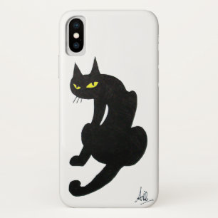 NINJA BLACK CAT White Case-Mate iPhone Hülle