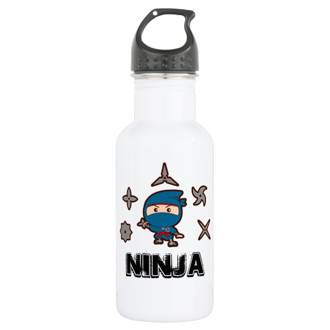 Ninja Boy Edelstahlflasche (Vorderseite)